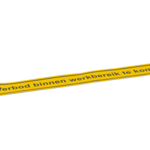 Sticker verbod binnen werkbereik te komen